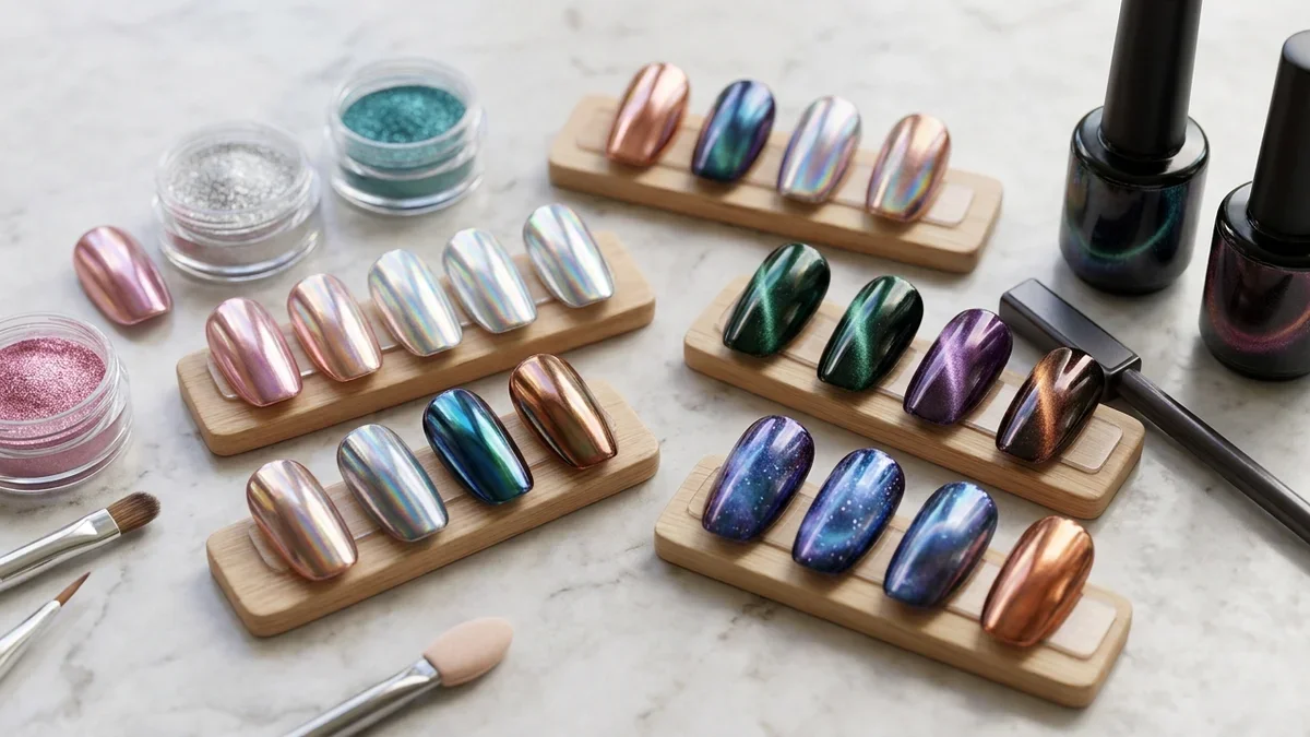 8 Chrome and Cat-Eye Nail Powders for Trend-Led Nail Art