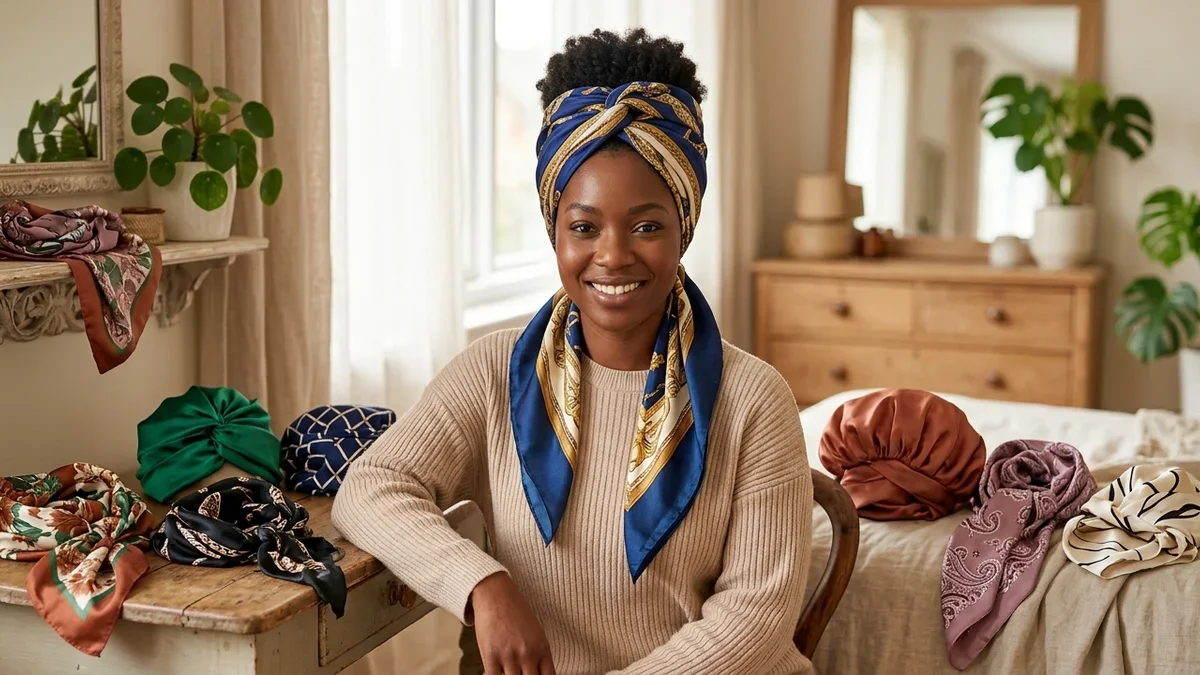 8 Silk and Satin Hair Scarves & Wraps for Protective Styling