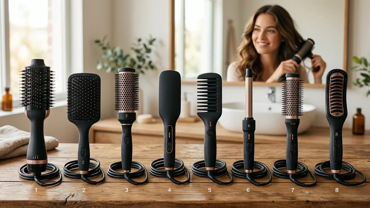 8 Hair Styling Brushes for Quick, Frizz-Free Styling