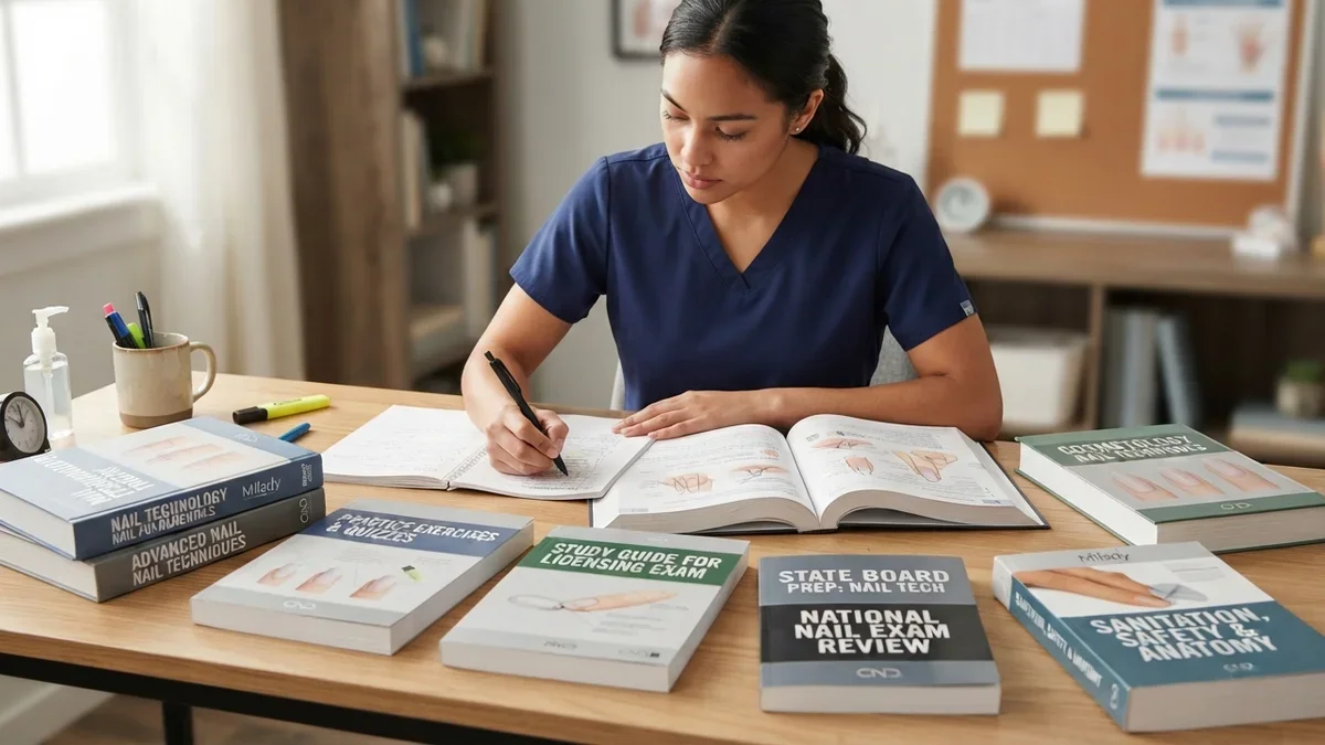 8 Nail Technician Textbooks and Study Guides for Licensing Exam Prep