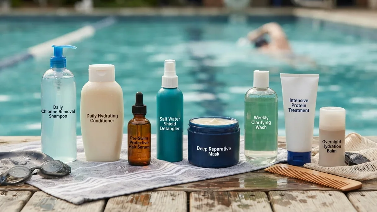 8 Swimmer's Haircare Products for Protecting Strands From Chlorine and Salt Water