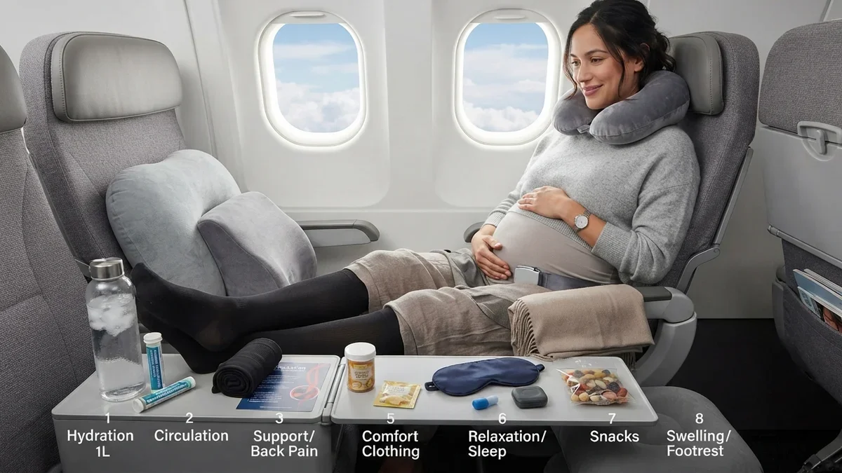 8 Flying-While-Pregnant Essentials for Comfortable Air Travel