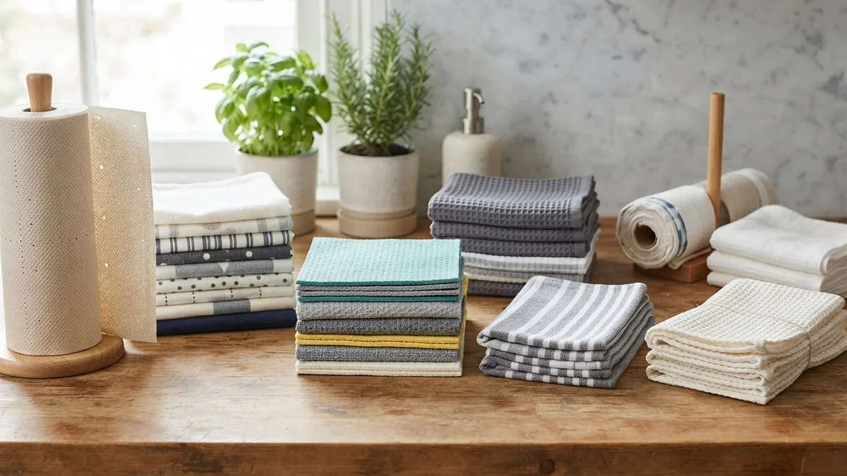 8 Similar Reusable Kitchen Rolls & Cloth Sets That Replace Paper Towels