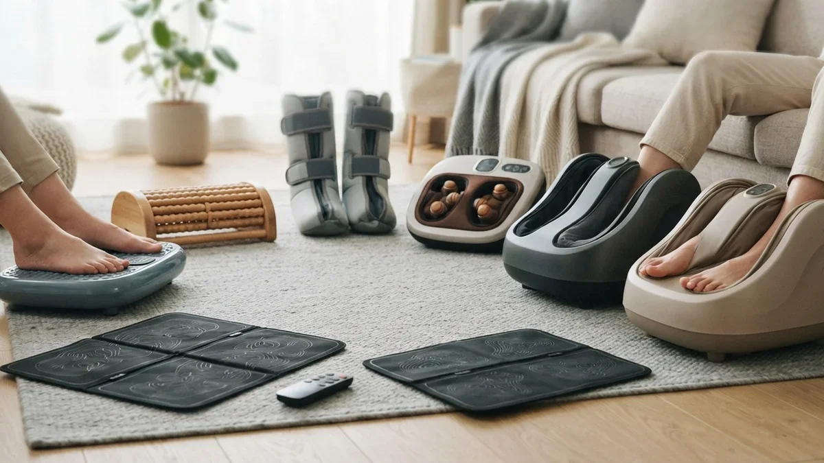8 Foot Circulation Massagers for Tired Legs and Feet: EMS Mats to Shiatsu Machines