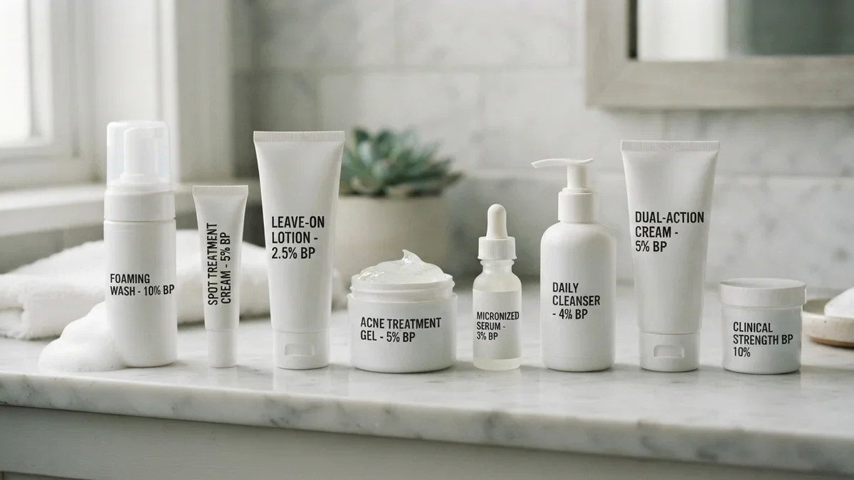 8 Benzoyl Peroxide Treatments for Stubborn Cystic Acne in 2026