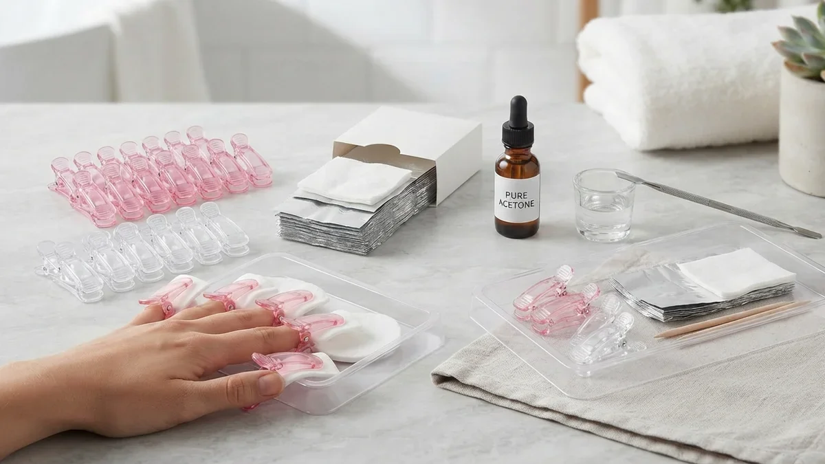 8 Nail Soak-Off Clips and Removal Kits for Damage-Free Gel Takeoff