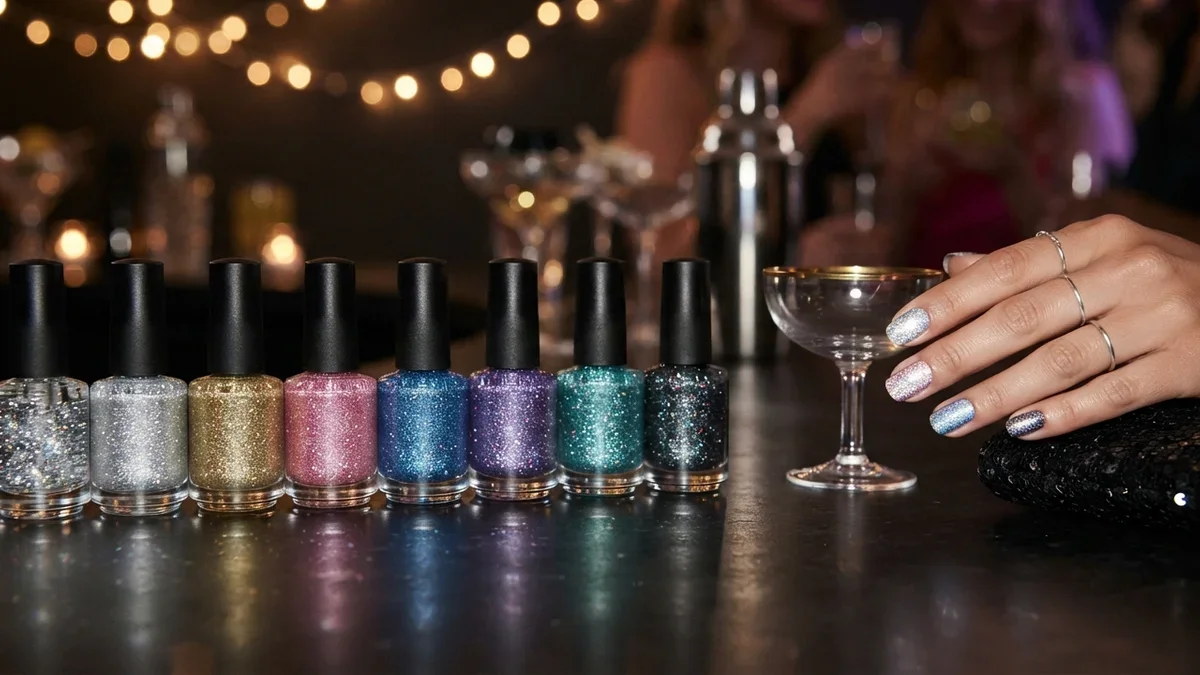 8 Reflective Glitter Nail Polishes for Flash-Ready Party Nails