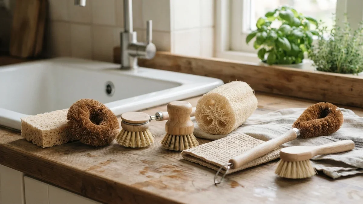 8 Plastic-Free Dish Sponges and Scrubbers for a More Sustainable Kitchen